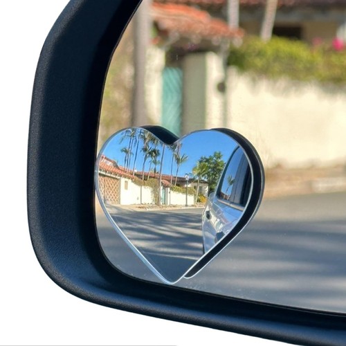 2pcs blind spot mirrors heart - 2pcs,