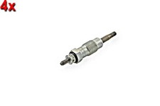 Glow Plug 4x HELLA Fits FORD