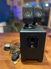 Logitech x-210 wired speakers for Laptop/computer 