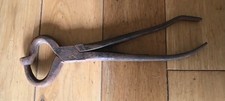 VINTAGE - ANTIQUE VETERINARY EAR TAGGING PLIERS VET EQUIPMENT 12”Long  (GB7)