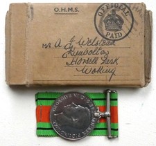 Home Guard WW2 Defence medal &