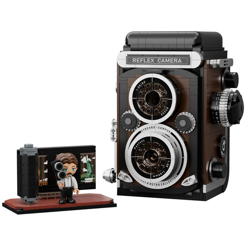 Retro twin lens reflex camera - retro,