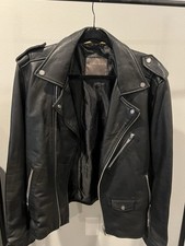 Zara Men's Leather Jacket Size