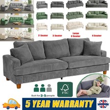 4 Seater Corduroy Sofa Jumbo