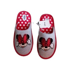 Disney Mickey & Minnie Mouse Ladies Slippers Slip On Mules Home Indoor Shoes
