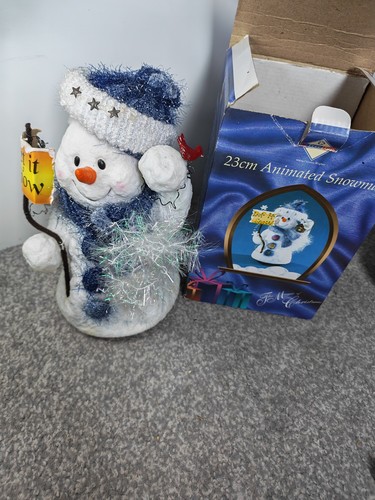 23cm animated singing snowman - animated,