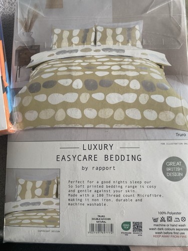 Pebble double duvet cover - double, set