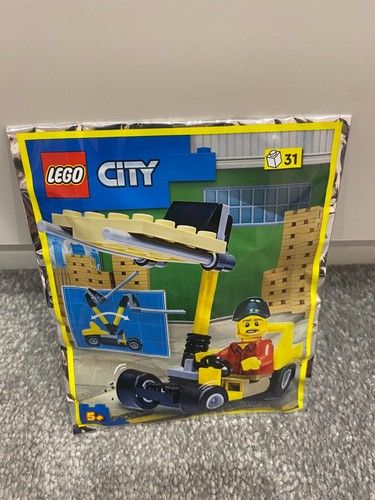 Lego city forklift driver - lego, with