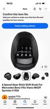 Gear Stick Shift Knob for MERCEDES VITO W639 SPRINTER Crafter