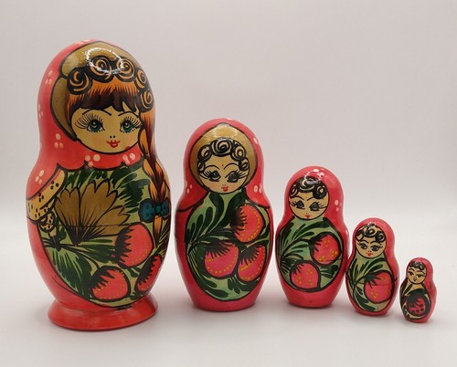 Russian doll wooden lacquered - doll,