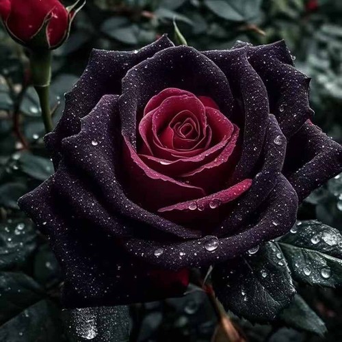 100pcs black rose seeds - black,
