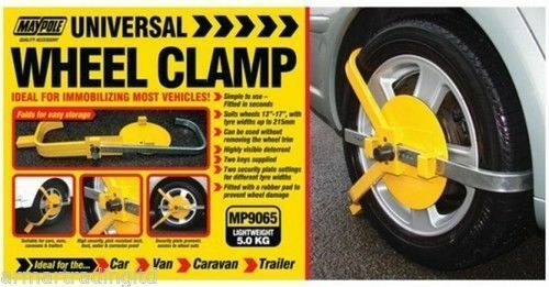 Wheel clamp wheelclamp size - wheel,