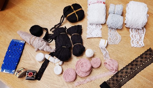 Bundle vintage nylon - bundle, lace