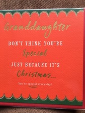 GRANDDAUGHTER CHRISTMAS CARD