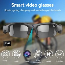 Smart Cycling Glasses with HD Camera – UV Protection for Men & Women