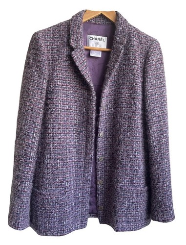 Chanel tweed blazer - blazer, purple