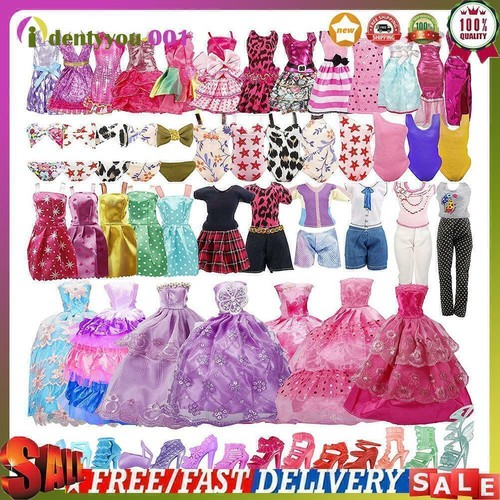 35pcs barbie doll clothes - 35pcs,