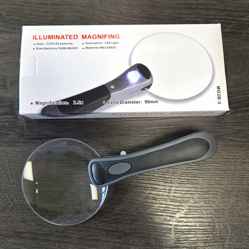 Handheld illuminated - 2.5x,