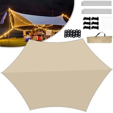 Camping tarp pole - w/,