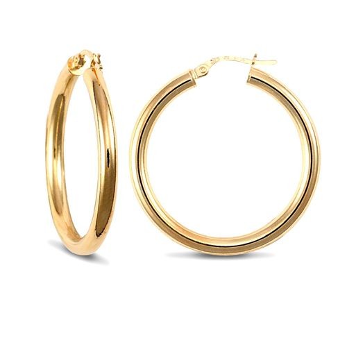 Creole earrings 9ct - earrings,