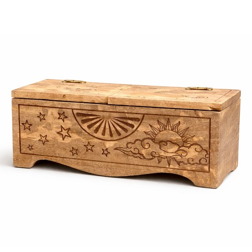 Sun moon mystical wooden - &,