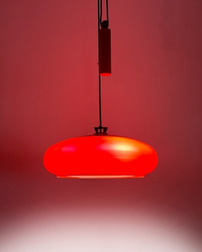 Vintage space age red - age, pendant