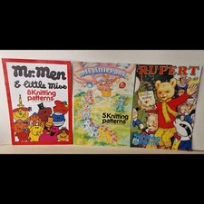 3 Vtg Knitting Pattern