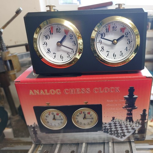 Analog chess clock black - analog,