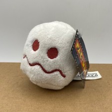 Pacman Pac Man Namco Soft Plush Toy Mini Small Ghost White Red Eyes Combi P&P #P