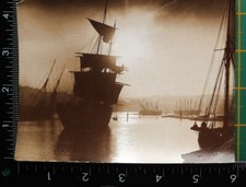 OLD POSTCARD WHITBY BOATS ON