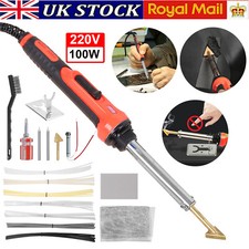 100W Plastic Welding Kit Fast Heating Welder & Soldering Iron Gun for Car Bumper