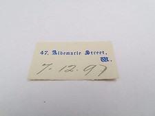 ALBEMARIE STREET  EMBOSSED WAX