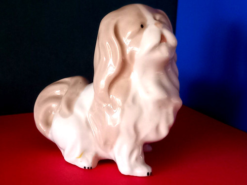Puppy pekingese dog figurine - puppy,