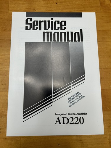 Sherwood ad220 integrated - ad220,