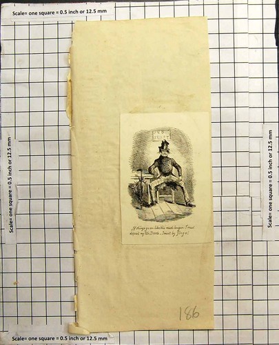 Antique print man met hard - man,