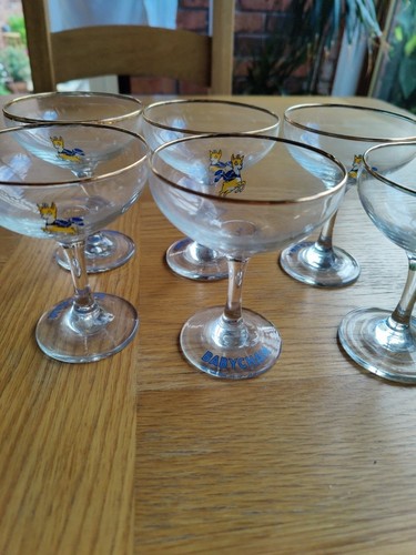 Set babycham glasses - 6+1,