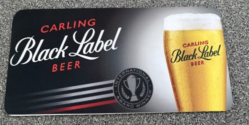 Carling beer rubber - carling, bar