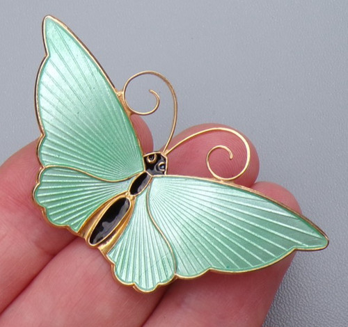 Sterling silver enamel - sterling, large