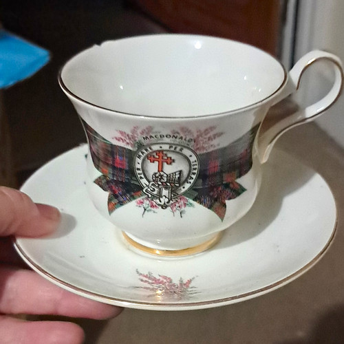 Macdonald teacup saucer - &,