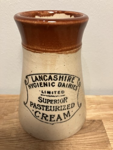 Cream pot crock - pot, lancashire