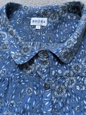 Brora Blue Floral 3/4 Sleeve