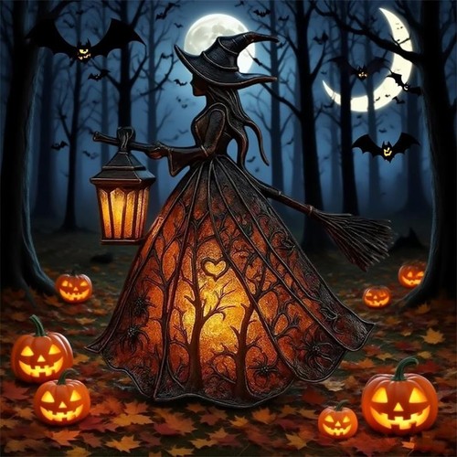 Gothic style resin witch table - gothic,