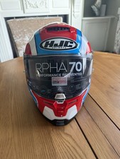 HJC RPHA 70 Kroon MC21 White Red Blue Motorcycle Motorbike Helmet