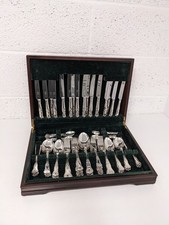 George Butler Cavendish Kings Pattern Cutlery Set 84 Piece EPNS Setting for 8 