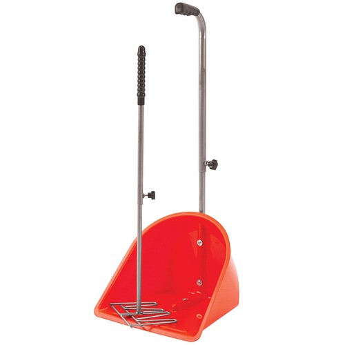Red muck grabber with fork - red,