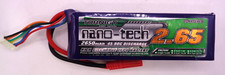 Turnigy nano-tech 2.65 2650mah 6S 45~90C 22.2v Lipo good condition no puffiness