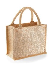 Small Gold Jute Gift Bag Eco