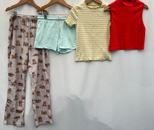 Girls Clothing Bundle Age 9/10 Shorts and T-Shirts F&F Peacocks