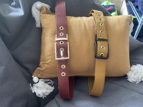 Fire hose belt yellow or - fire, red