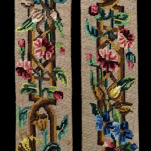 Antique victorian needlepoint - antique,